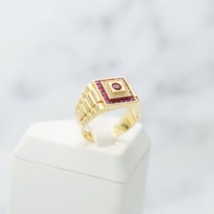 14KT Square Top Ring