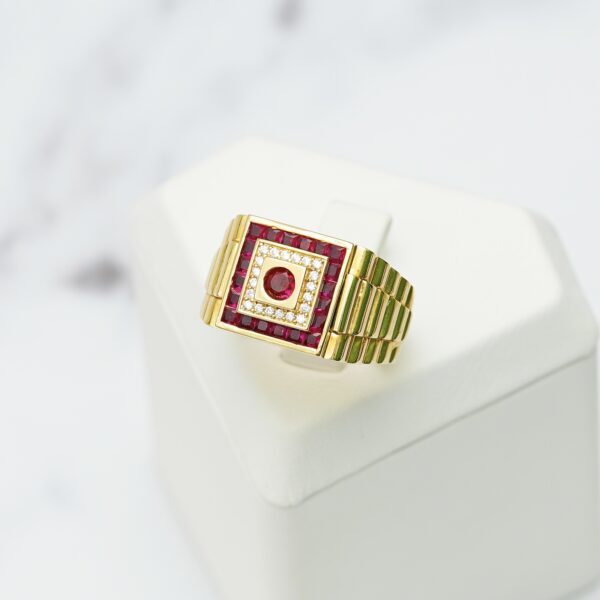 14KT Square Top Ring - Image 2