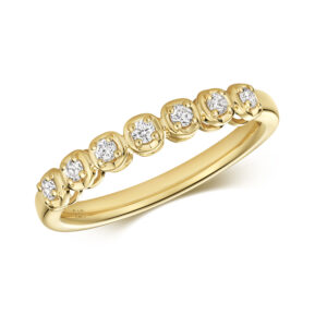 9k Yellow Gold and Diamond Dress Ring