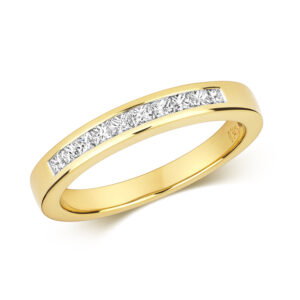 0.33CT Princess Cut Diamond Chanel Ring