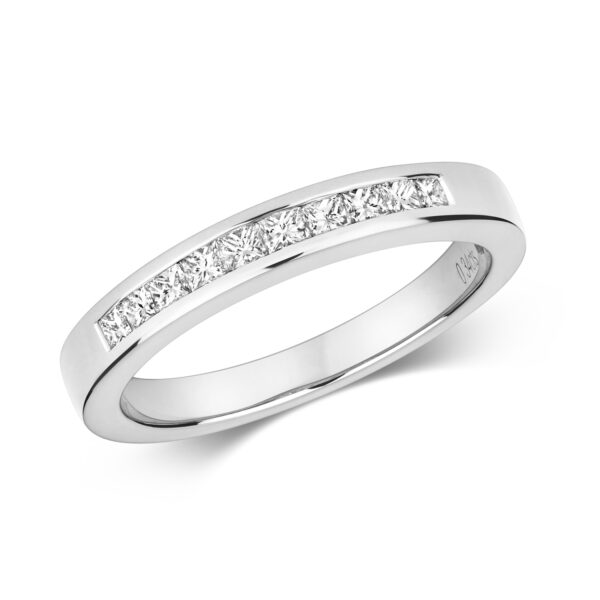 0.33CT Princess Cut Diamond Chanel Ring