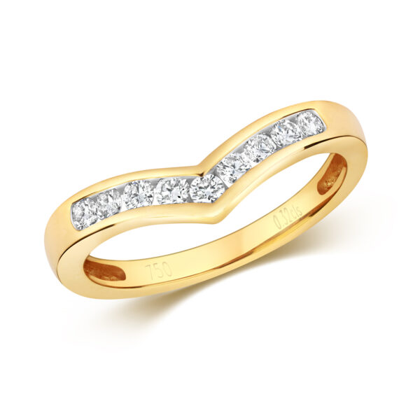 0.33ct Diamond Chanel Set Whishbone
