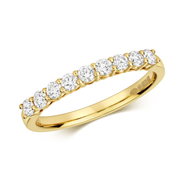 0.45ct Diamond Claw Set Eternity Ring