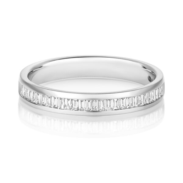 0.25ct Baguette Cut Diamond Chanel Ring W/G - Image 2