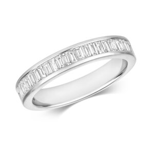 0.50ct Baguette Cut Diamond Chanel Ring W/G