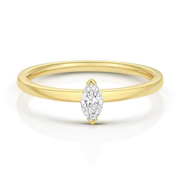 0.20ct Diamond Marquise cut Solitaire Ring - Image 2