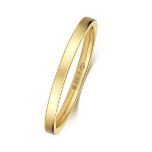 9ct Yellow Gold Flat Court Wedding Ring 1.7mm