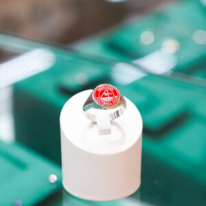 Aberdeen FC Bespoke Silver Signet Ring With Enamel