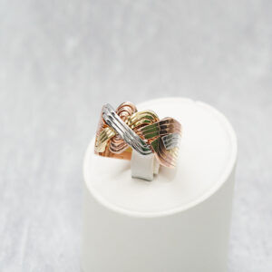 14 KT Men’s 3 Colour Puzzle Ring