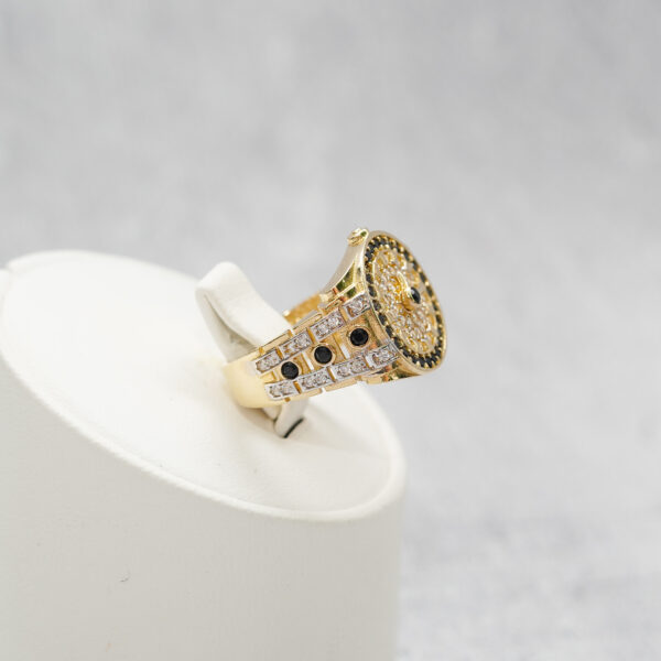 14 KT Men’s Watch Ring with CZ - Image 2