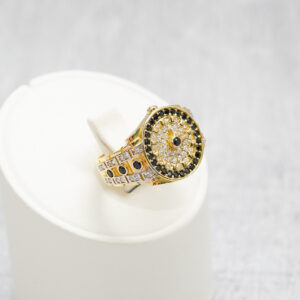 14 KT Men’s Watch Ring with CZ