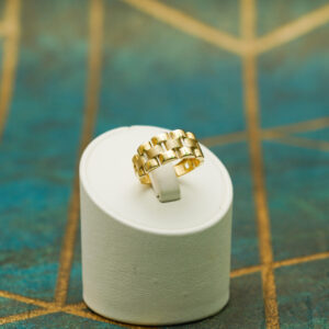 14K Yellow Gold Link Ring
