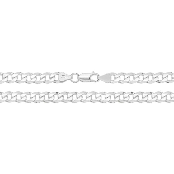 Classic Silver Curb Chain 6.5mm