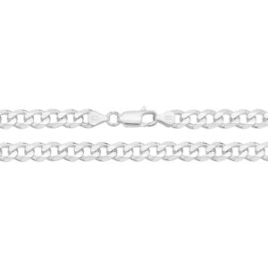 Classic Silver Curb Chain 7.5mm