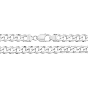 Classic Silver Curb Chain 9mm