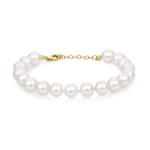 Fresh Water Pearl Bracelet in 9K Yellow Gold 8mm