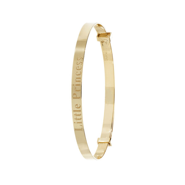 9ct YG Little Princess Babies’ Expandable Bangle