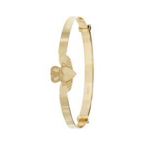 9ct YG Claddagh Babies’ Expandable Bangle