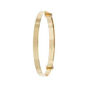 9ct YG Plain Expandable Babies’ Bangle 3mm