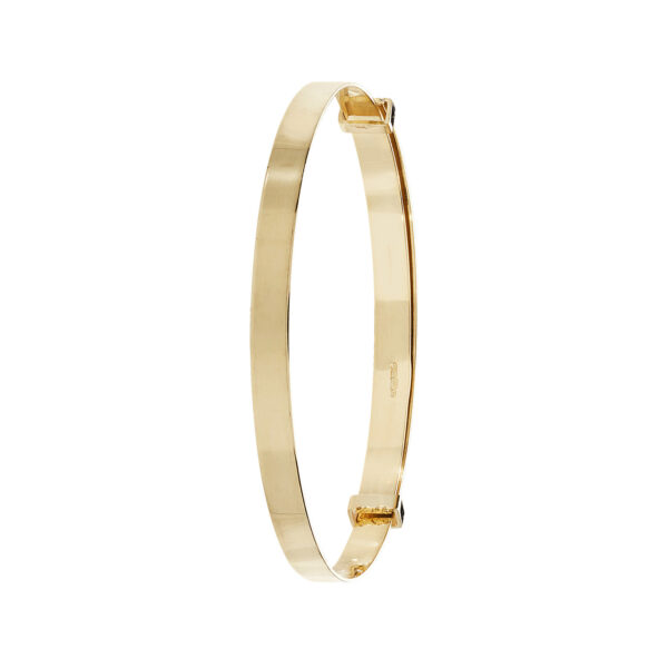 9ct YG Plain Expandable Babies’ Bangle 3mm