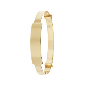 9ct YG Plain ID Expandable Babies’ Bangle