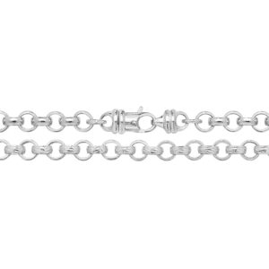 Silver Cast Belcher Chain 7mm
