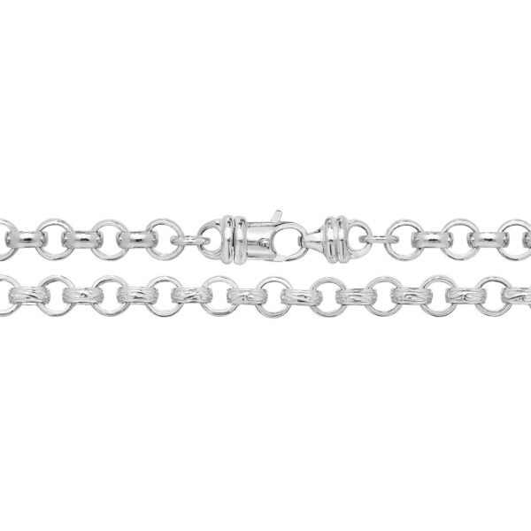 Silver Cast Belcher Chain 7mm