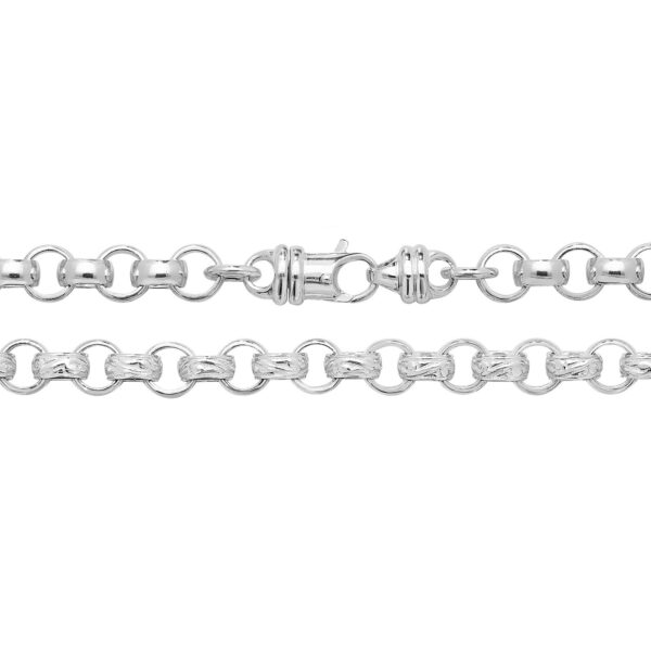 Silver Cast Belcher Chain 9mm