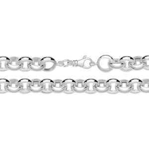 Silver Hallow Belcher Chain 11mm