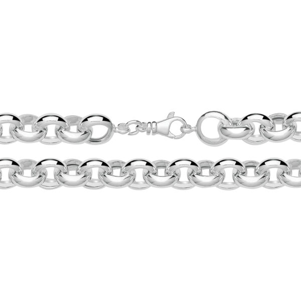 Silver Hallow Belcher Chain 11mm