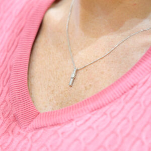 14KT White Gold Diamond Pendant 0.43ct