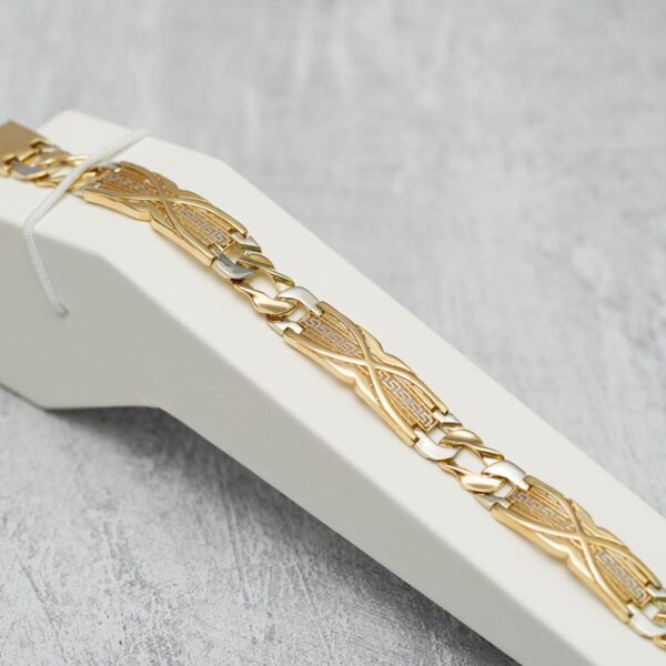 14 kt Gold Men’s Bracelet - Image 2