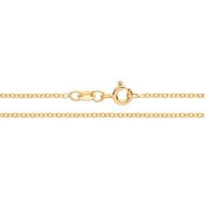 9ct Yellow Gold Fine Solid Rolo Chain 0.9mm
