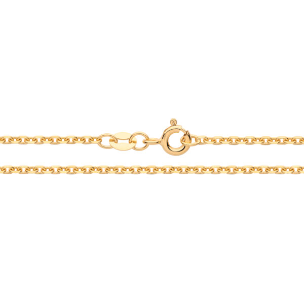 9ct Yellow Gold Fine Solid Rolo Chain 1.5mm