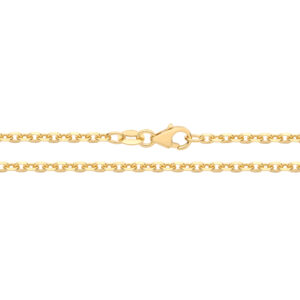 9ct Yellow Gold Fine Solid Rolo Chain 1.85mm