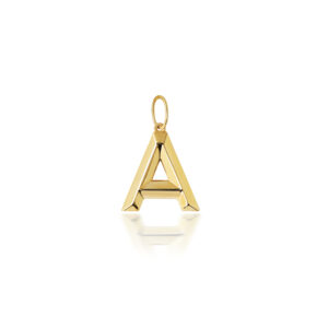 9ct Yellow Gold Initial Pendant A-Z