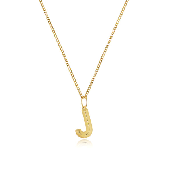 9ct Yellow Gold Initial Pendant A-Z - Image 6